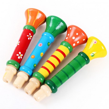 Trompeta de madera para niños  Instrumento musical ecológico y