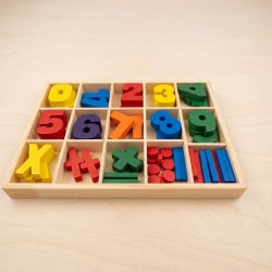 Juego de Números de Madera...