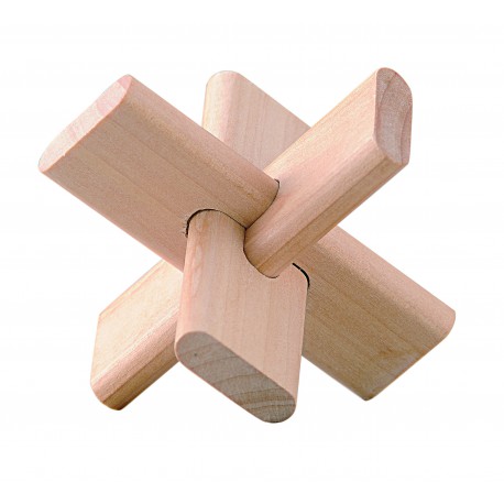 Puzzle de madera de haya de tres piezas pequeño - Juguete