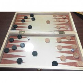 Juego de Madera Ajedrez - Damas - Backgammon